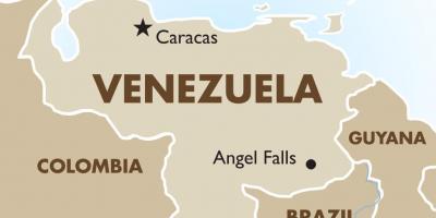 Venezyela kapital kat jeyografik