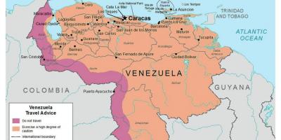 Venezyela nan kat jeyografik la